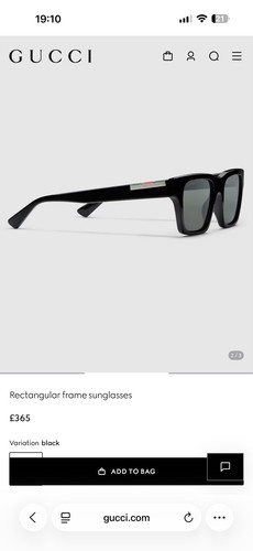 Gucci retangular frame - gucci,