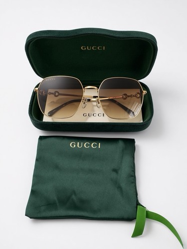 Gucci gg0879s gold black - gucci,