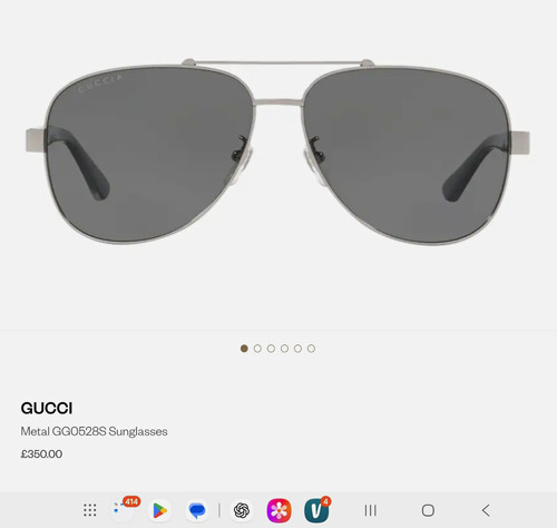 Gucci gg0528s men metal - gucci, men’s